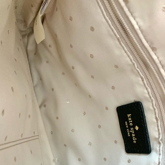 Kate Spade Evangeline Black Quilted Leather Bag Gold Chain - Picture 13 of 16